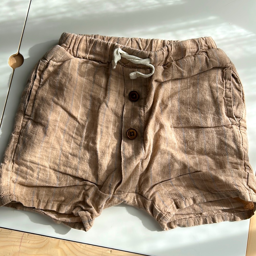Zara Baby Linen Shorts 18-24 months